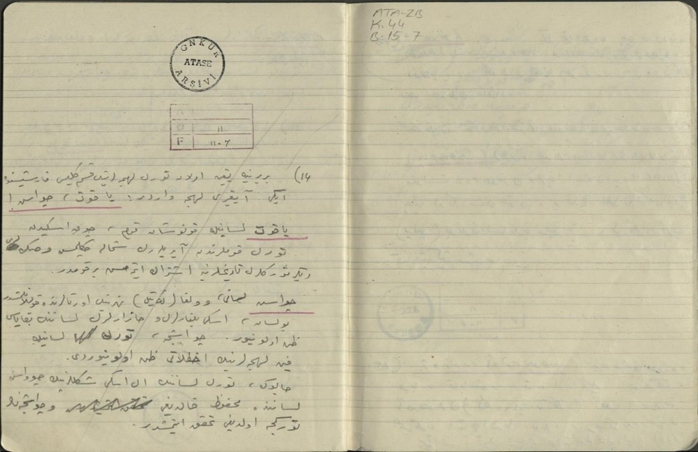 Atatürk'ün özel koleksiyondaki el yazısı notları ortaya çıktı - 25