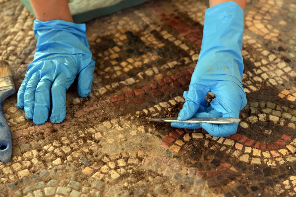 Pompeipolis Antik Kenti'ndeki 1800 yıllık mozaikler gün yüzüne çıkarılıyor - 2