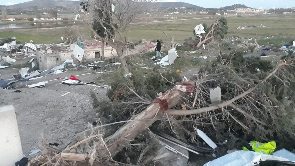 İzmir'de hortum felaketinin boyutları gün ağarınca ortaya çıktı - 16