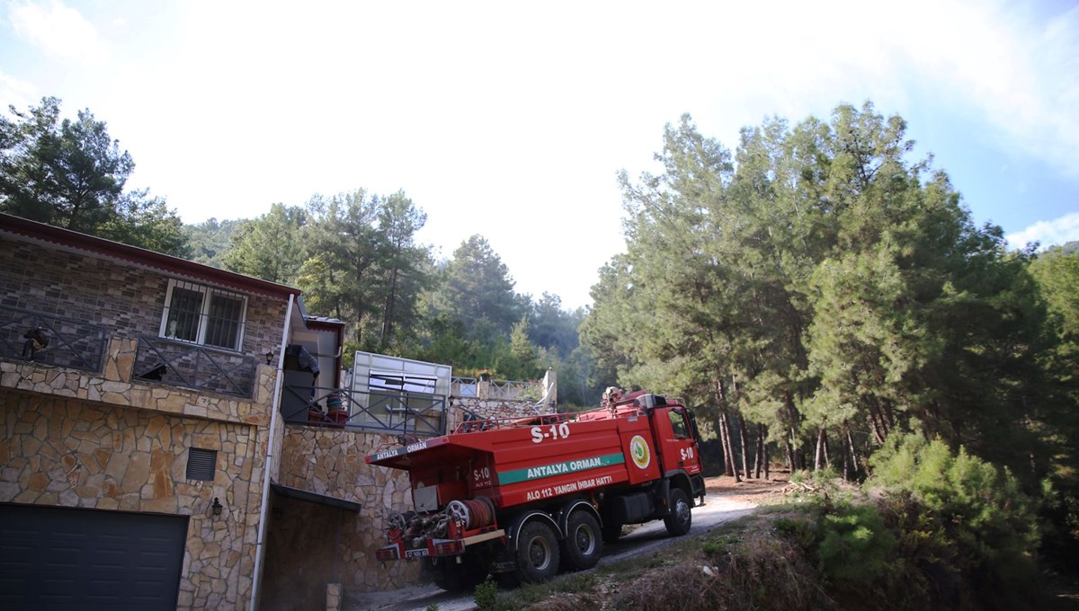 Alanya’da orman yangını