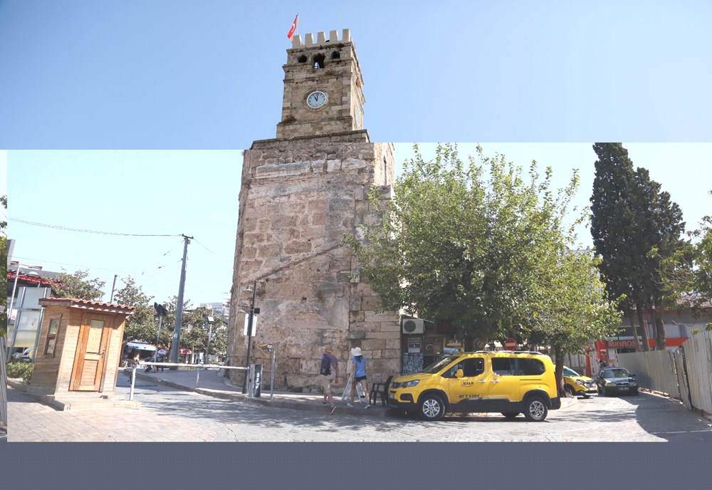 Antalya'daki tarihi saati çalıp plastik takmışlar - 10