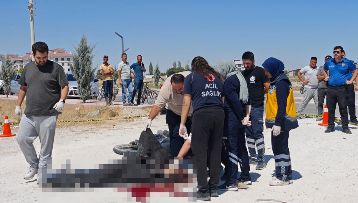 Aksaray'da TIR ile motosiklet çarpıştı: 1 ölü
