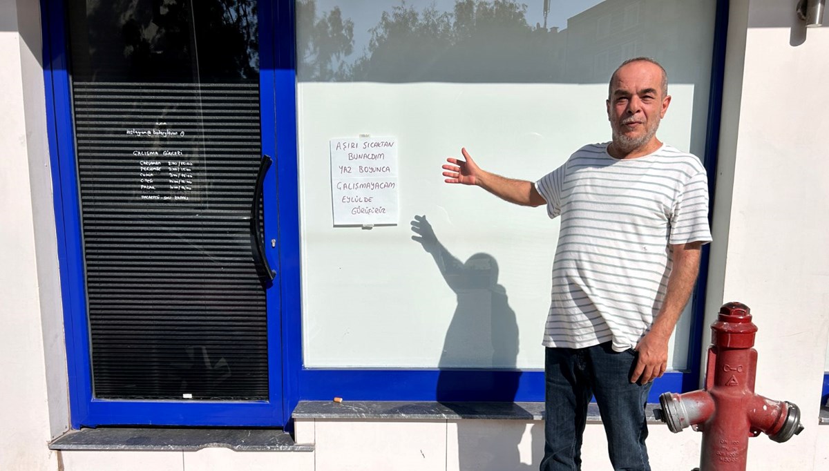 45 derece sıcağa dayanamadı: İş yerine not asıp tatile çıktı