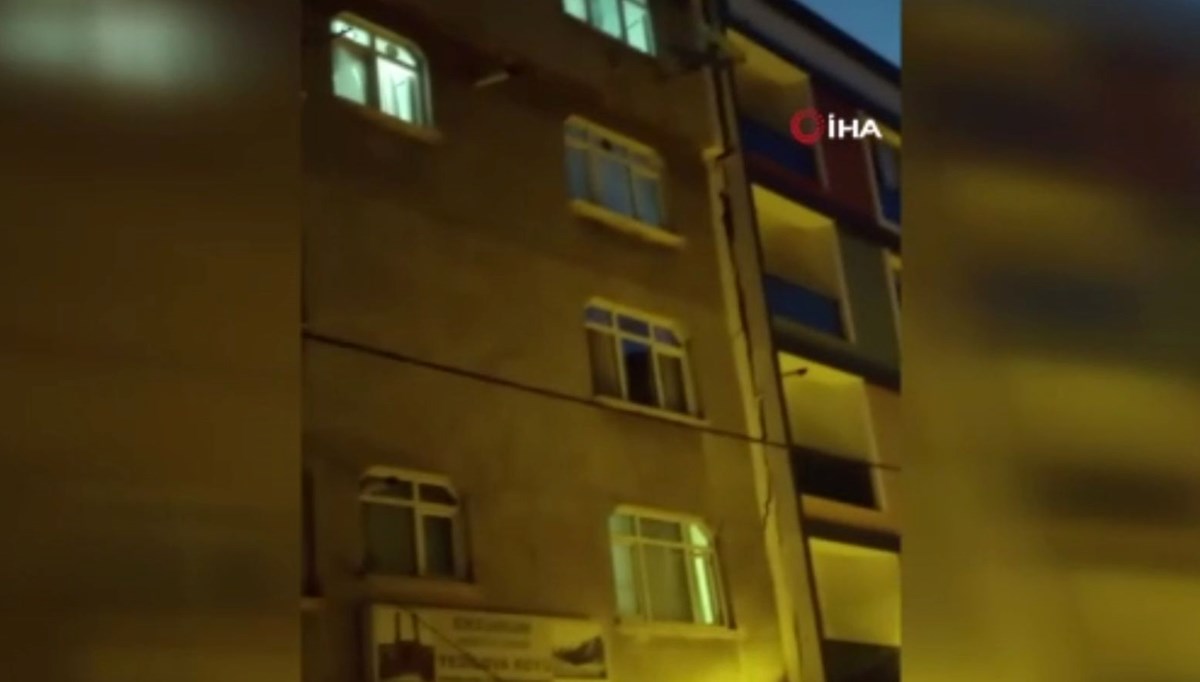 Bahçelievler'deki bina çökmeden önce böyle görüntülendi Bahçelievler'deki bina çökmeden önce böyle görüntülendi
