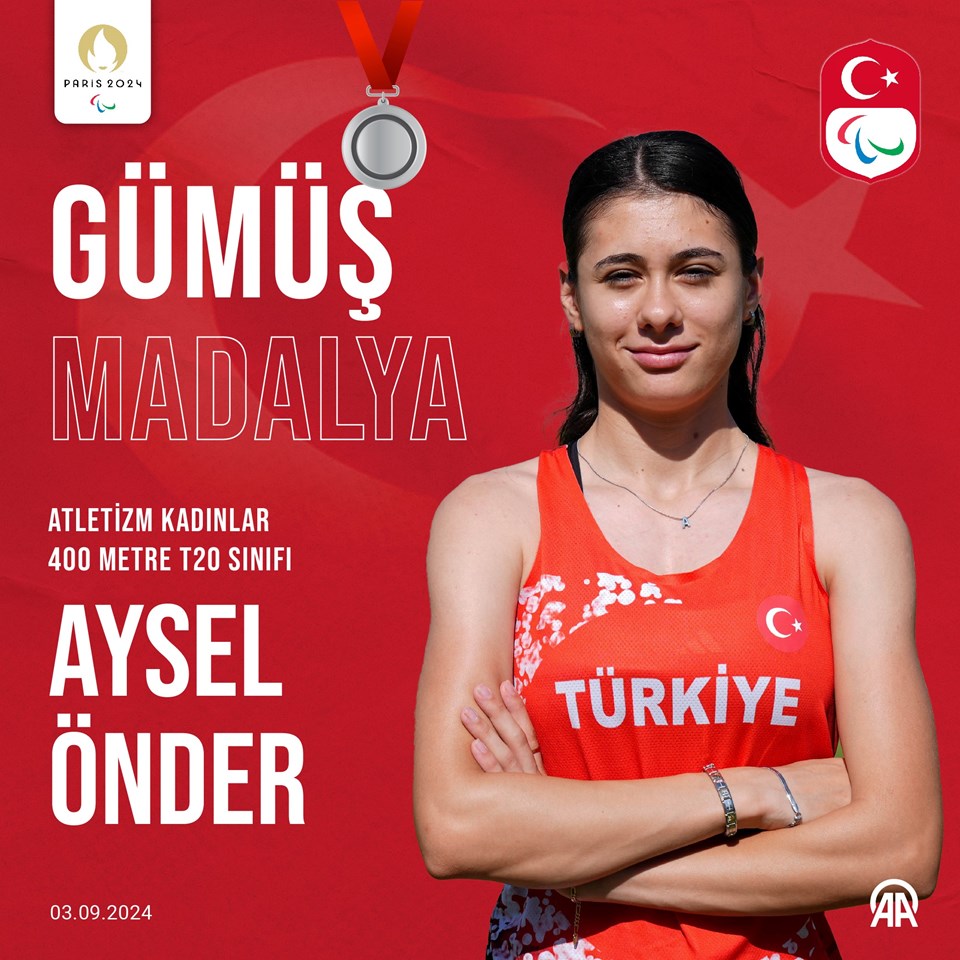 Dünya ve paralimpik rekoru kıran milli sporcu Aysel Önder'den gümüş madalya - 1