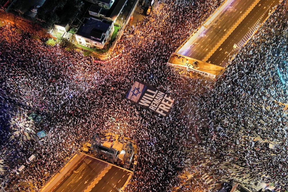 İsrail'de protestolar 15. haftada - 1