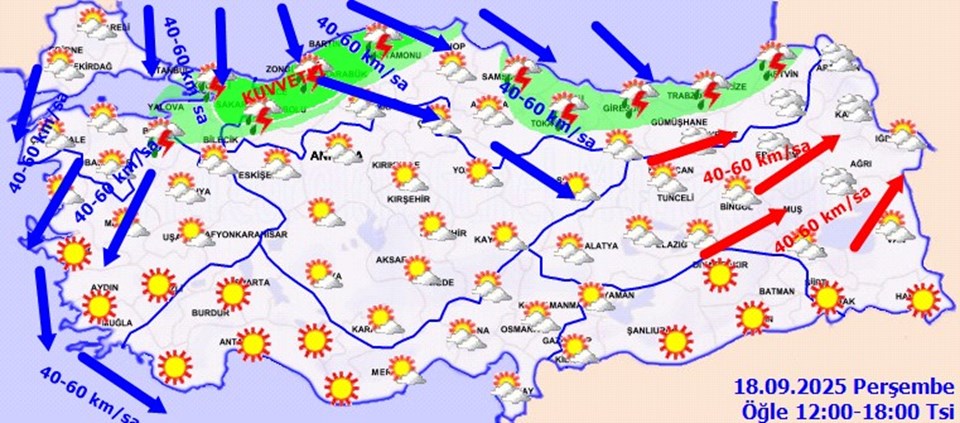 Marmara ve Karadeniz için kuvvetli sağanak uyarısı - 3