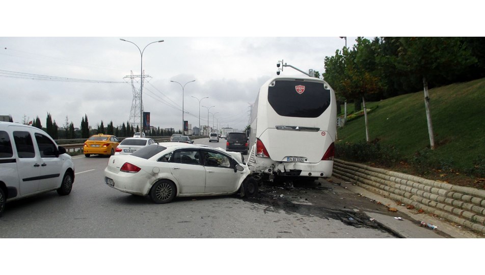 sabiha gokcen yolunda kaza ntv