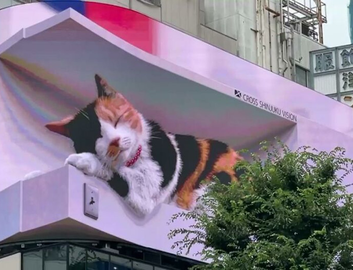 Гигантский кот в Токио