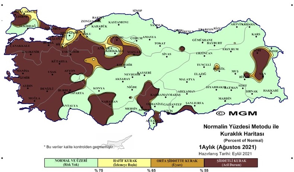 Meteoroloji'den Ağustos raporu: Şiddetli kuraklık yaşandı - 3