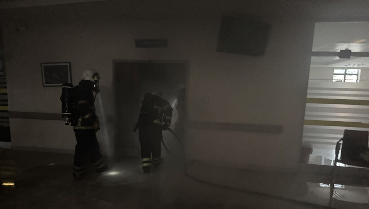 Edirne'de hastanede yangın: Hastalar tahliye edildi