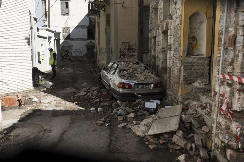 Depremin vurduğu Yunan adası Sisam'da son durum - 27