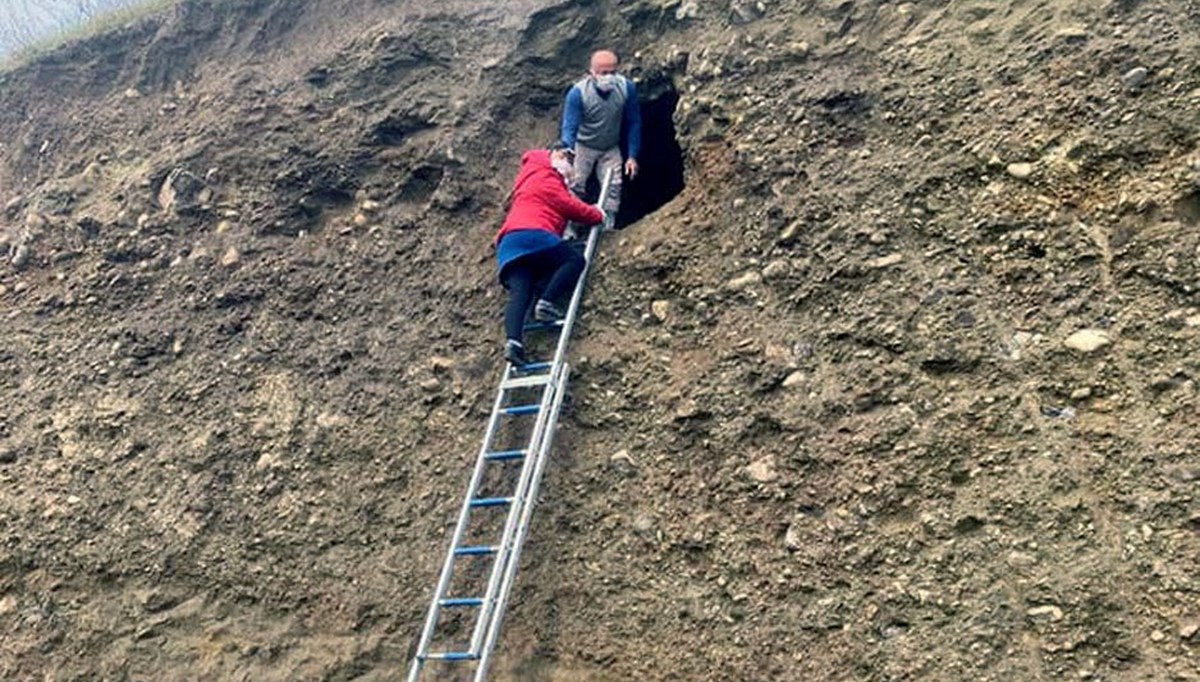 Heyelanda, Hellenistik ve Roma dönemi oygu mezar ortaya çıktı Heyelanda, Hellenistik ve Roma dönemi oygu mezar ortaya çıktı