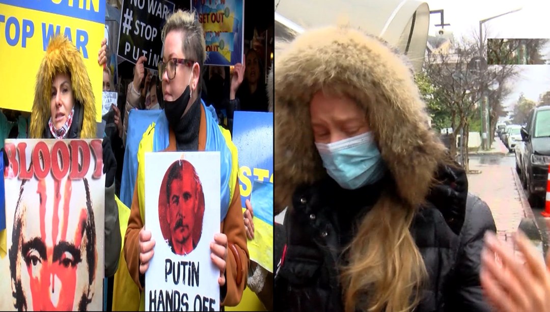Gözyaşları içinde Putin’i protesto ettiler: Birileri durdurmalı