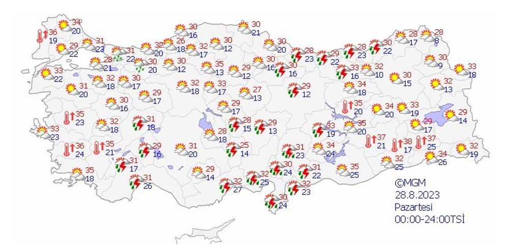 Sıcakların ardından Meteoroloji'den 8 il için sarı kodlu uyarı - 7