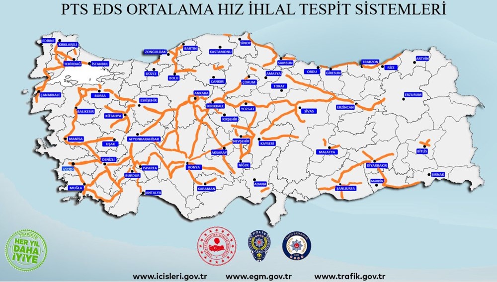 Yola çıkacaklar dikkat... Sabit radar noktaları belli oldu - 61