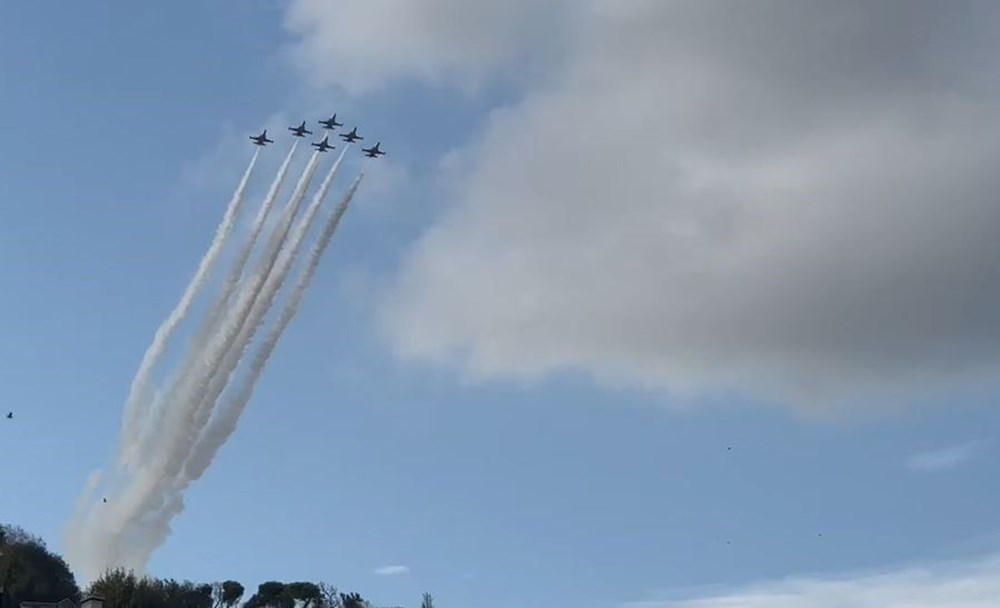 100. yılda 100 gemiyle boğaz geçişi | SOLOTÜRK ve Türk Yıldızları'ndan 100. yıl uçuşu - 10