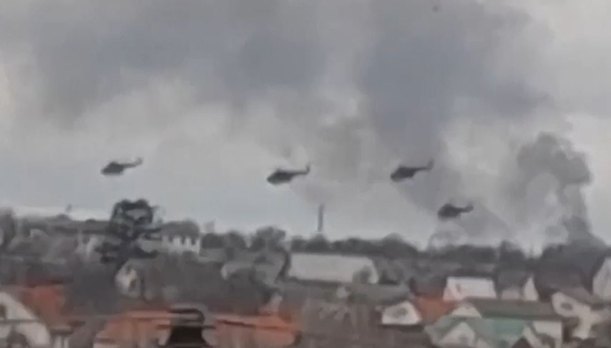 Kiev semalarında onlarca Rus helikopteri