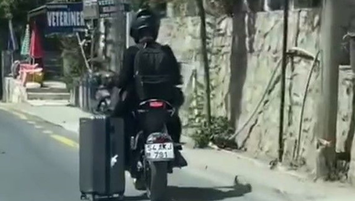 Bodrum’da trafikte ilginç görüntü Bodrum’da trafikte ilginç görüntü