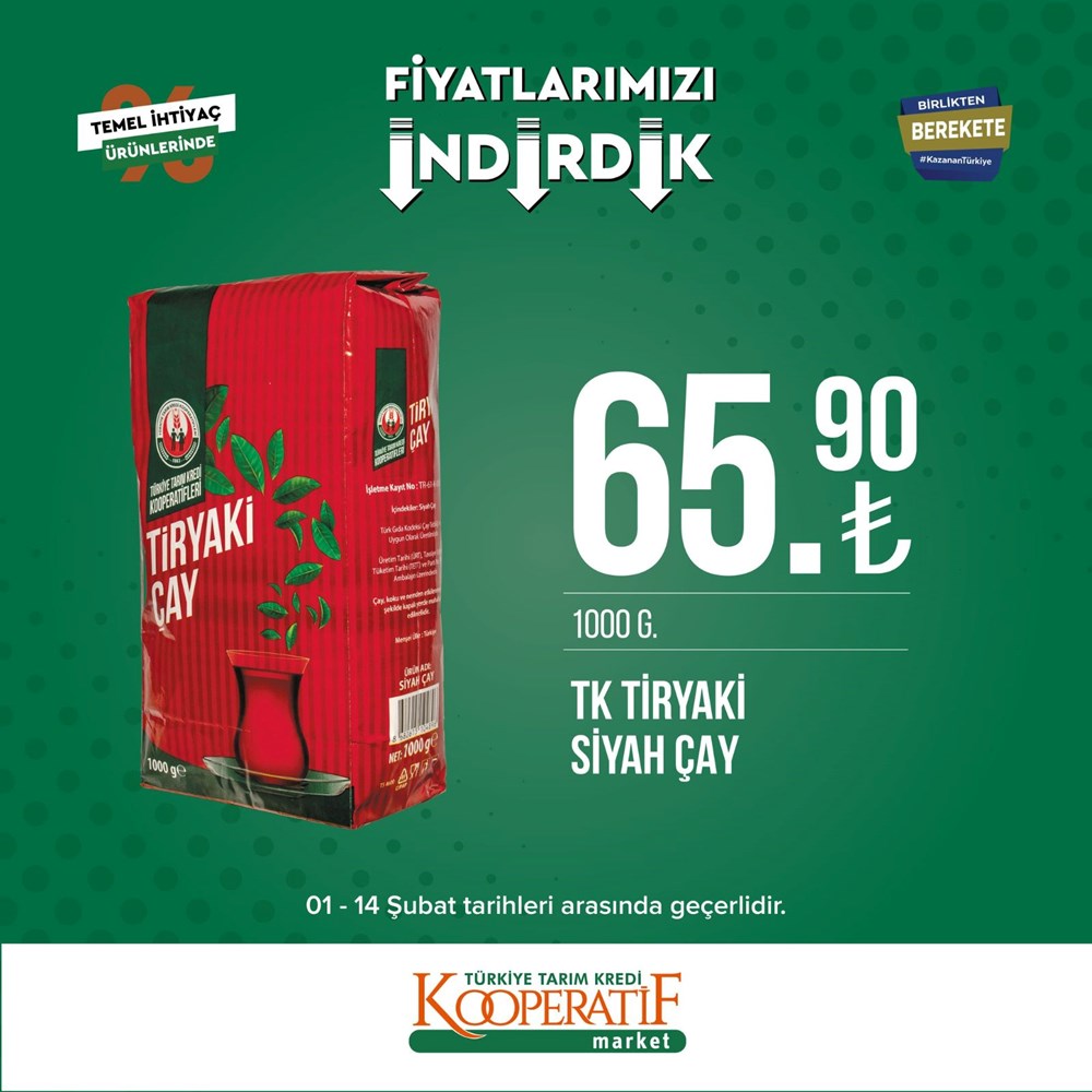 Tarım Kredi Kooperatif Market güncel indirimli ürünler listesini paylaştı Tarım Kredi Kooperatif Market yeni indirimli ürünler listesi belli oldu (1-14 Şubat güncel indirimli ürünler kataloğu) - 19