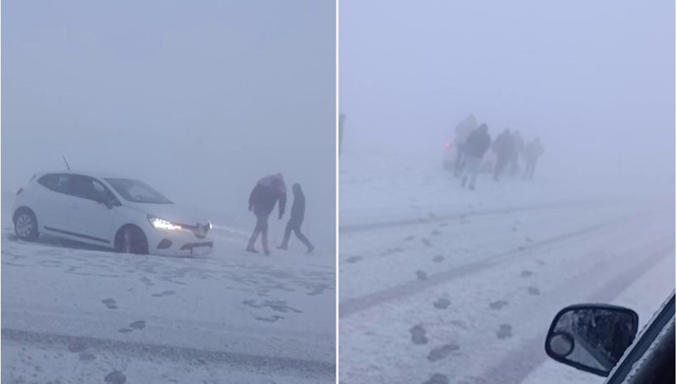 Kar, tipi ve sis! Onlarca araç mahsur kaldı