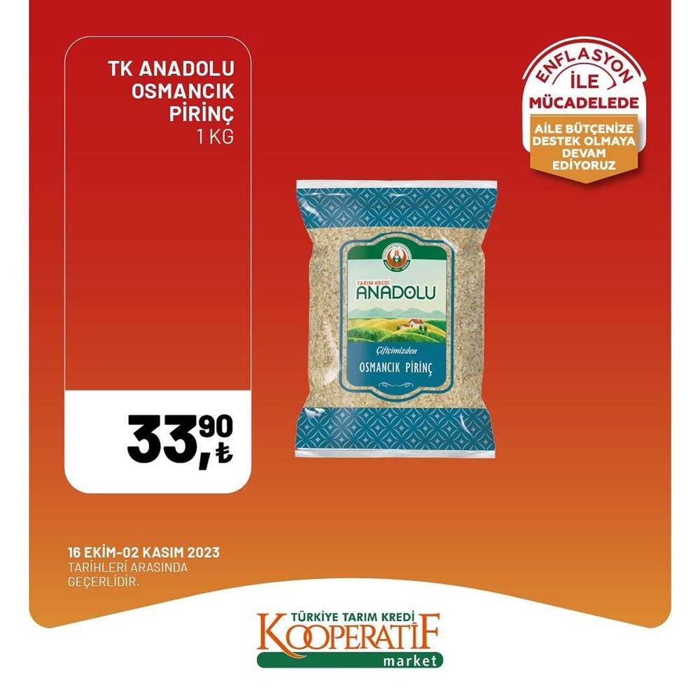 İNDİRİM BUGÜN BAŞLADI! Tarım Kredi Kooperatifi Market İndirim Kataloğu | Siirt Olay Haber Tarım Kredi Kooperatif Market ekim ayına özel yeni indirimli ürünler listesi: Yüzde 50 indirim bugün başlıyor (16 Ekim-2 Kasım 2023 Tarım Kredi Market indirimleri) - 49