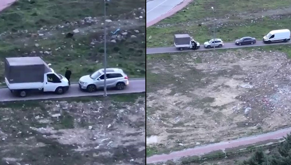 Sürücülerin inadı trafiği kilitledi