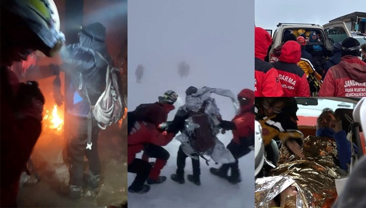 Uludağ'da mahsur kalan dağcılar kurtarıldı: Çorap ve kıyafetlerini yakarak hayatta kaldılar