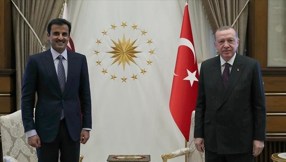 SON DAKİKA: Cumhurbaşkanı Erdoğan, Katar Emiri Al Sani ile görüştü