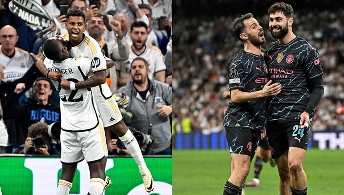 Real Madrid - Manchester City maçında gol düellosu Real Madrid - Manchester City maçında gol düellosu