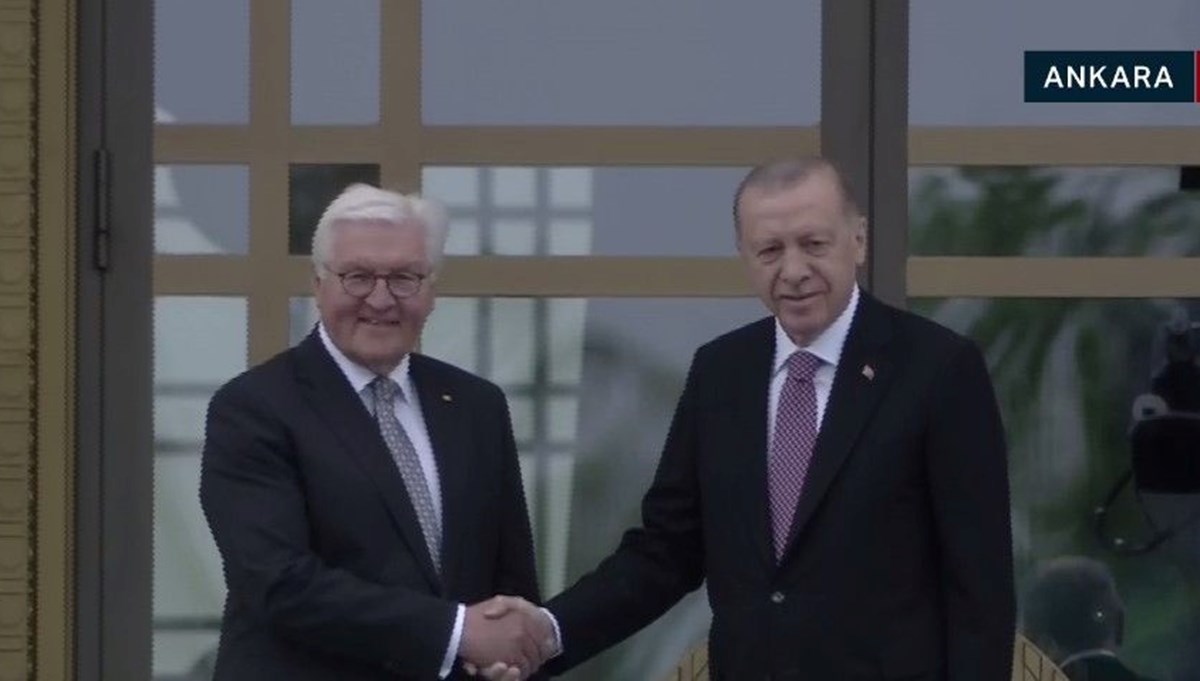 Almanya Cumhurbaşkanı Steinmeier Beştepe'de