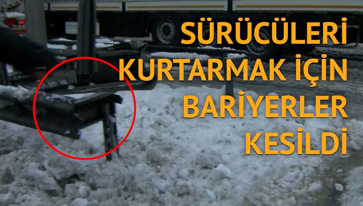 Yüzlerce sürücü Basın Ekspres Yolu’nda mahsur durumda