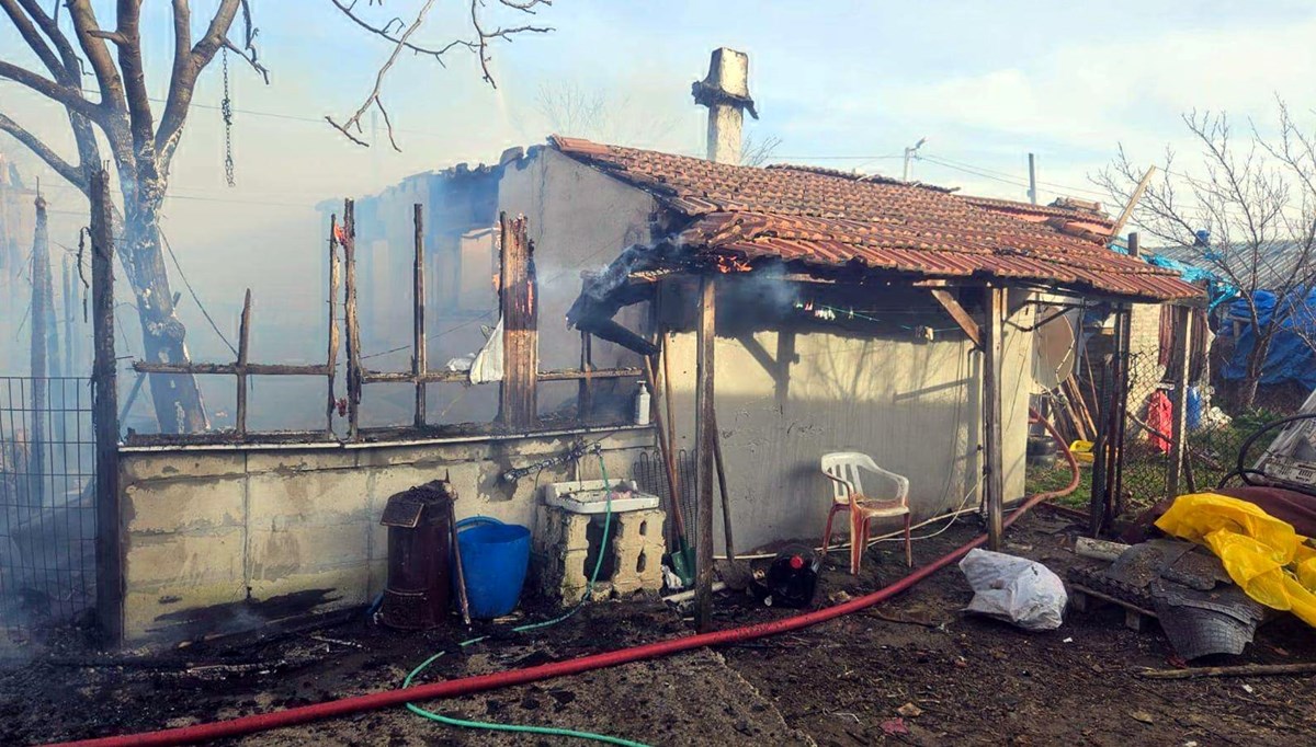 Tekirdağ'da ev yangını: 1 ölü
