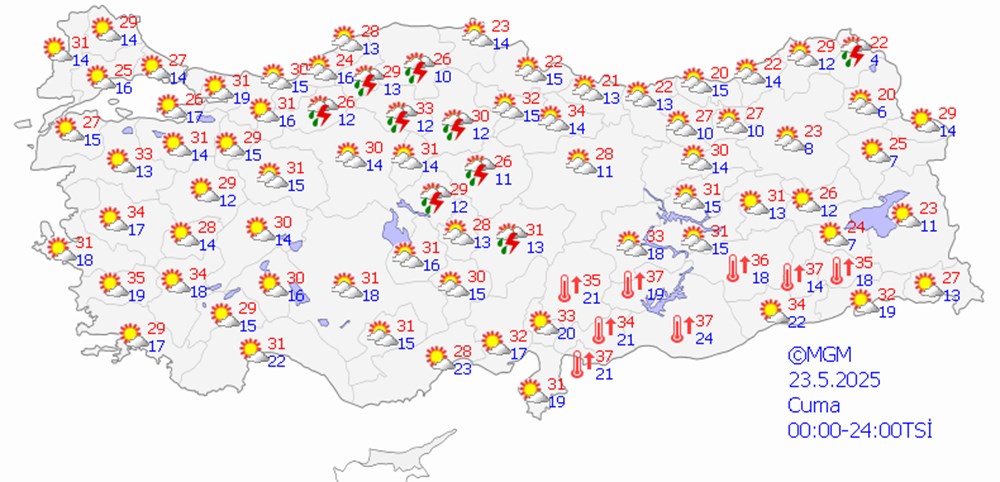 Hava sıcaklığı artıyor: Pazar günü İstanbul'da yağmur var - 5