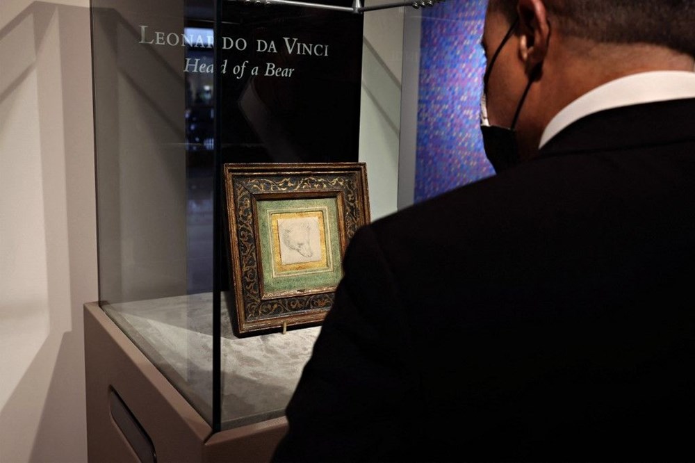 Leonardo da Vinci'nin Head of a Bear adlı çizimi rekor fiyata satıldı - 3