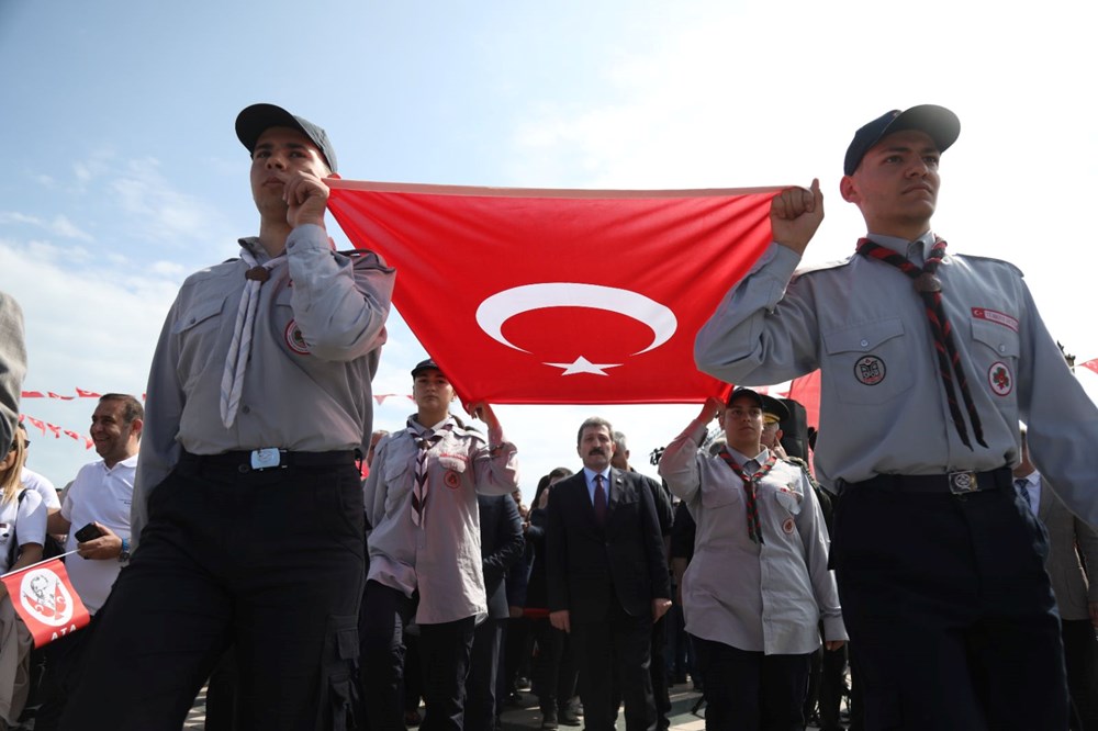 Atatürk'ü temsil eden bayrak Samsun'da karaya çıkarıldı - 9