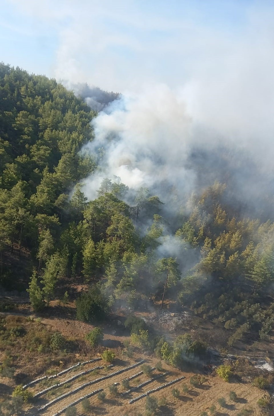 Antalya'da korkutan orman yangını - 1