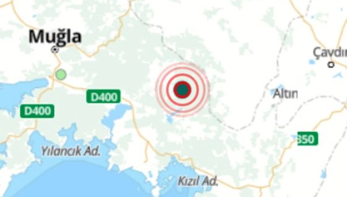 Muğla'da 4,8 büyüklüğünde deprem | Son depremler