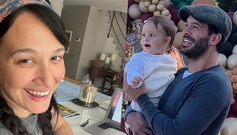 Gupse Özay'dan Barış Arduç paylaşımı: Kızı için dinazor kılığına girdi