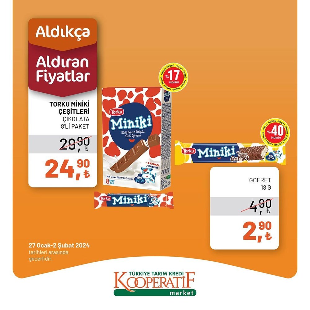 Tarım Kredi Kooperatif Market'te şubat ayına özel yeni indirimli ürünler listesi (29 Ocak-2 Şubat 2024 Tarım Kredi Market indirimleri) - 29