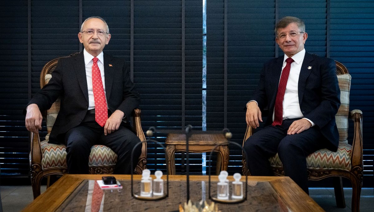 Gelecek Partisi Genel Başkanı Davutoğlu'ndan Kılıçdaroğlu'na ziyaret