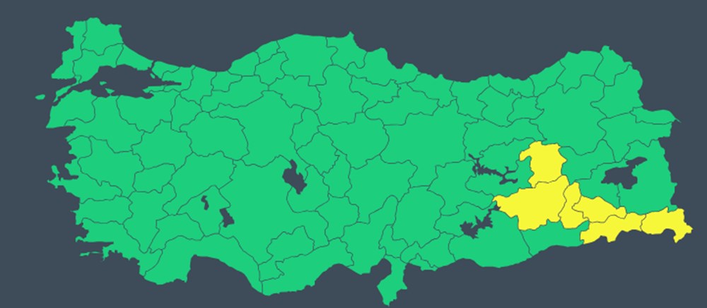 Meteorolojiden 6 il için sarı kodlu alarm (Bayramda hava nasıl olacak?) - 1