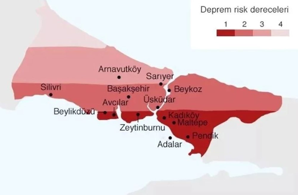 İstanbul deprem riski haritası 2025: İstanbul deprem bölgesi mi, hangi ilçelerde deprem riski var? - 2