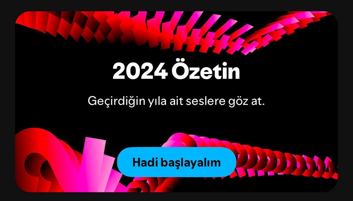 Spotify Wrapped 2024 yayınlandı! Spotify yıllık özete nasıl bakılır? İşte Türkiye'nin en çok dinlenen isimleri ve albümleri Spotify Wrapped 2024 yayınlandı! Spotify yıllık özete nasıl bakılır? İşte Türkiye'nin en çok dinlenen isimleri ve albümleri