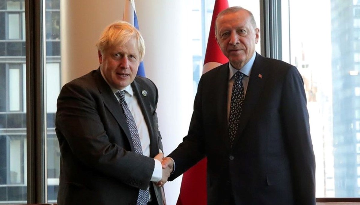 Cumhurbaşkanı Erdoğan, Johnson'la görüştü