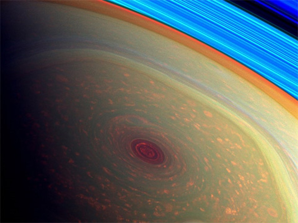 Satürn'ün kuzeyinde dev kasırga - 2