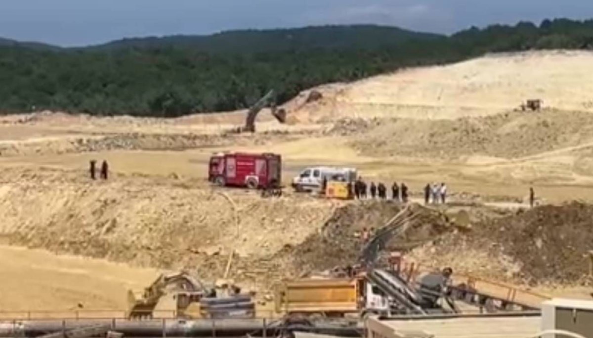 Çatalca’da kum ocağında göçük
