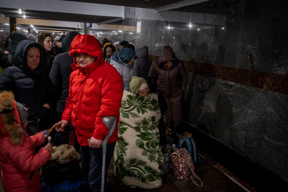 Rus saldırısından kaçış: Lviv tren istasyonunda endişeli bekleyiş - 44