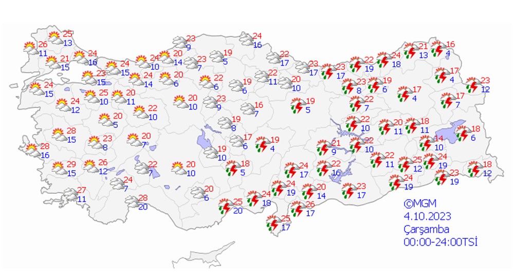 Valilik, AKOM ve Meteoroloji'den kuvvetli yağış uyarısı: 17 il için sarı kod 18 Valilik, AKOM ve Meteoroloji'den kuvvetli yağış uyarısı: 17 il için sarı kod - 17