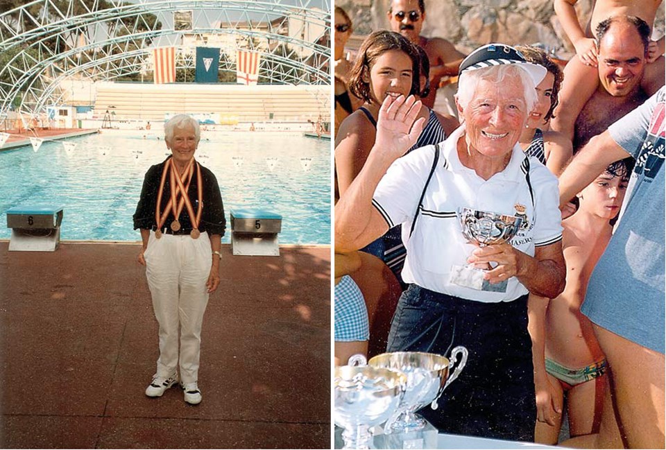 97 yaşında hala rekora yüzüyor - 1